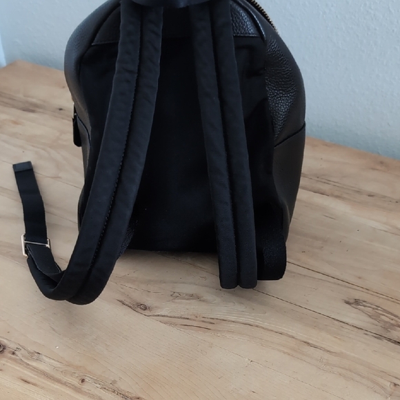 Coach Black Pebbled Leather Mini Backpack with Gold Hardware